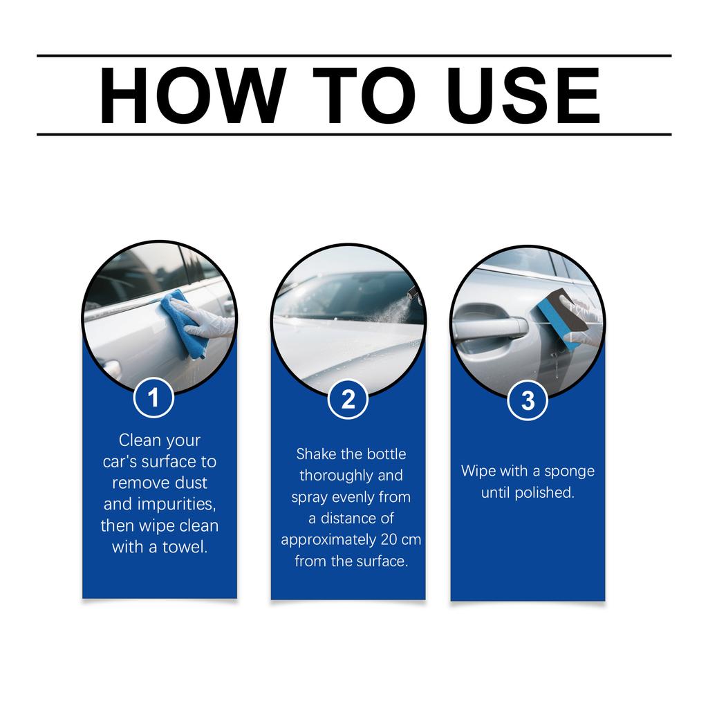 Car Nano-Ceramic Coating Agent Effectively Remove Stains Waterproofing Dust-proof Polished Refurbishment Car Coating Spray Set