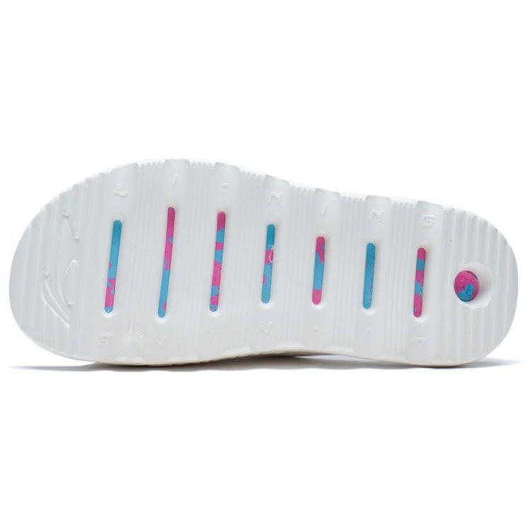 Li Ning Lnbb Slide Silent One Strap Sandals Women Sandals White Blue ABTS004-3