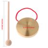 11.5cm/ 4.5inch Hand Copper Gong with Drumstick Mini Slamming Musical Instruments Kid Music Toy