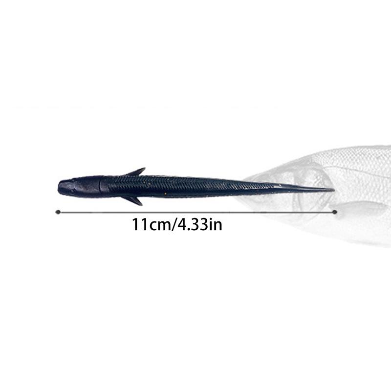 10 ks Bionická malá ryba Silikonová měkká rybářská nástraha 11 cm 3 g Umělá nástraha na sekavce Falešná nástraha Swimbait Jig Wobler Rybářské nástrahy