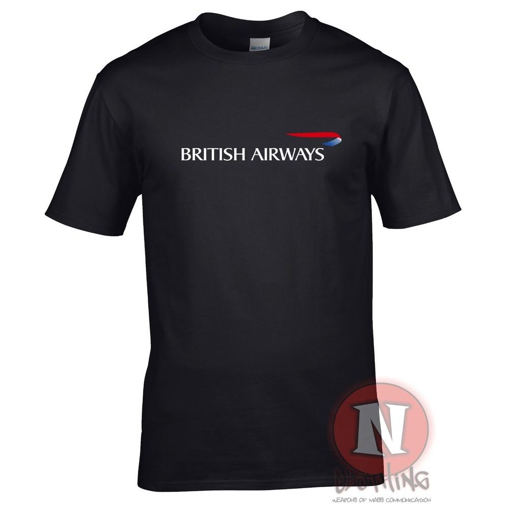 British Airways Logo T-Shirt Flugzeugbeobachter Fluggesellschaftspersonal Flughäfen Reise T-Shirt