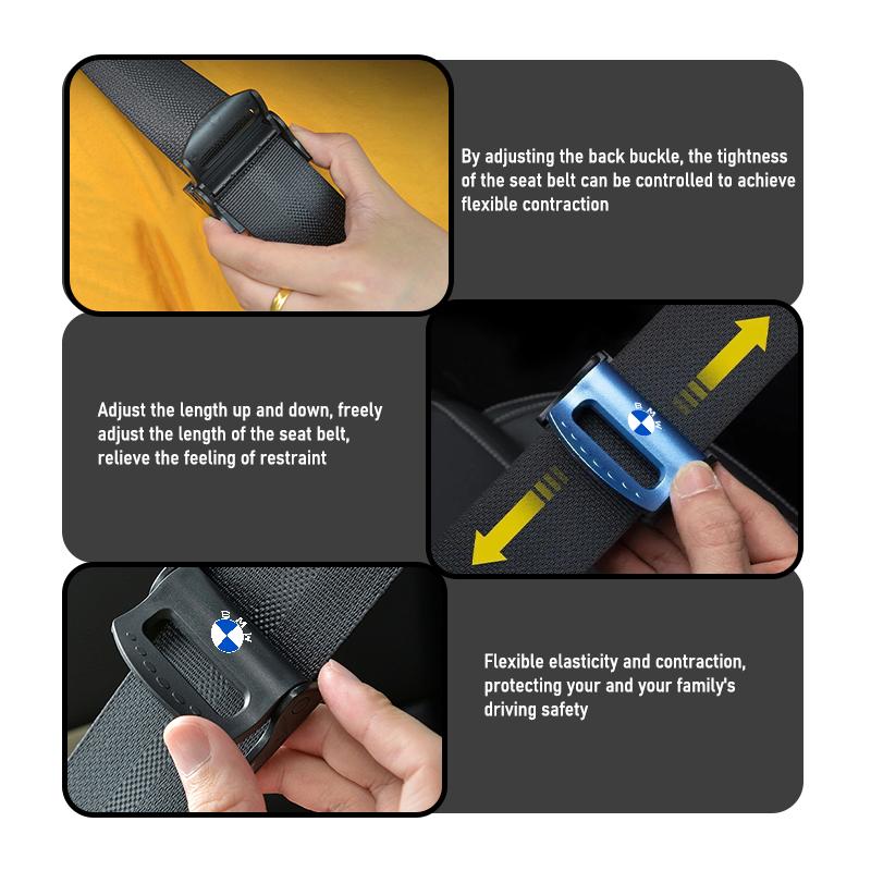 Car Safety Belt Buckle Adjustable Seat Belt Fixed Limiter For BMW M 1 3 4 5 6 7 Series M3 M6 F01 F02E34 E36 E70 F10 X6 X1