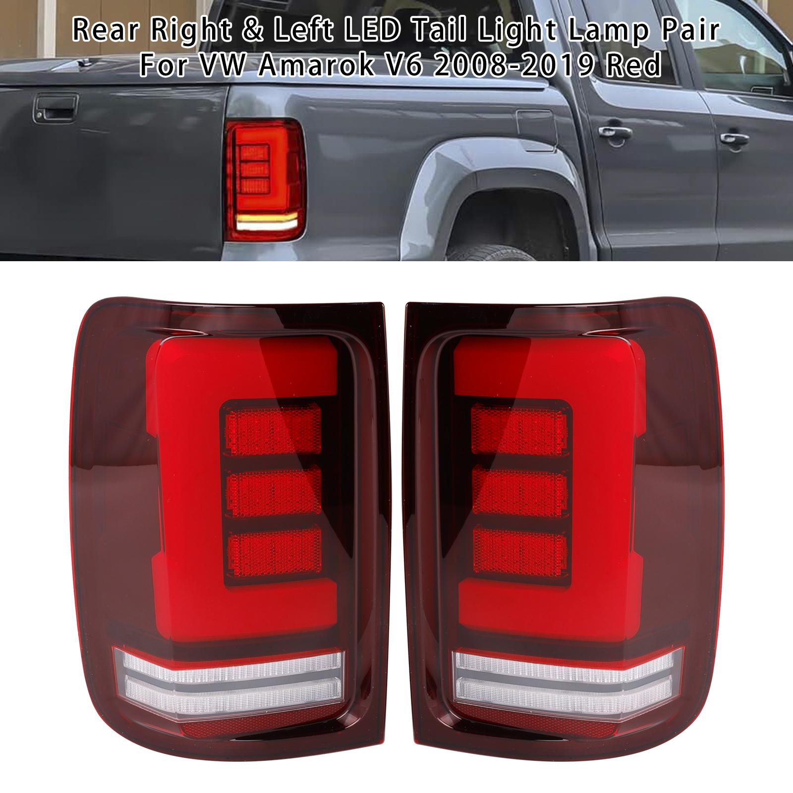 

Rear Right & Left LED Tail Light Lamp Pair For VW Amarok V6 2008-2019 Red