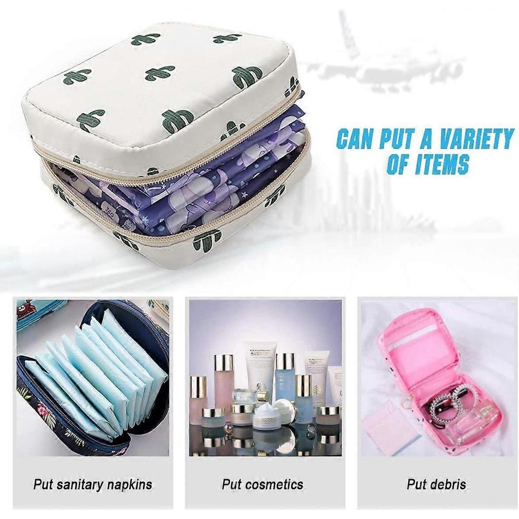 Sanitary Napkin Storage Bag,Menstrual Cup Pouch,Nylon Portable Sanitary Napkin Pads Storage Bags