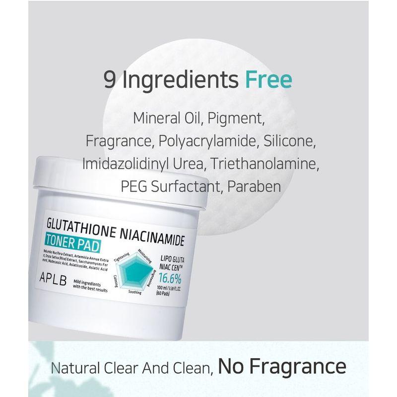 APLB Glutathione Niacinamide Toner Pad