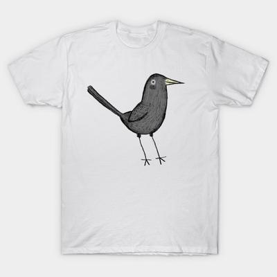 T Shirt Women Blackbird Harajuku Print Kawaii Tshirt Summer Short Sleeve Female T-Shirt Top Tee