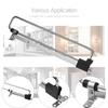Metal Wardrobe Hanging Rod Pull Out Easy Install Hanging Clothes Rail Horizontal Use Multi-functional Retractable Closet Hangers