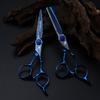 6.0 inch blue, hair scissors, hair scissors, flat scissors, bangs scissors FDM