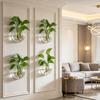 Wandhanger Glazen Plantenbak Heldere Vaas voor Hydrocultuur Planten Wandmontage Terrarium Kweekstation voor Badkamer Huis Kantoor Woonkamer