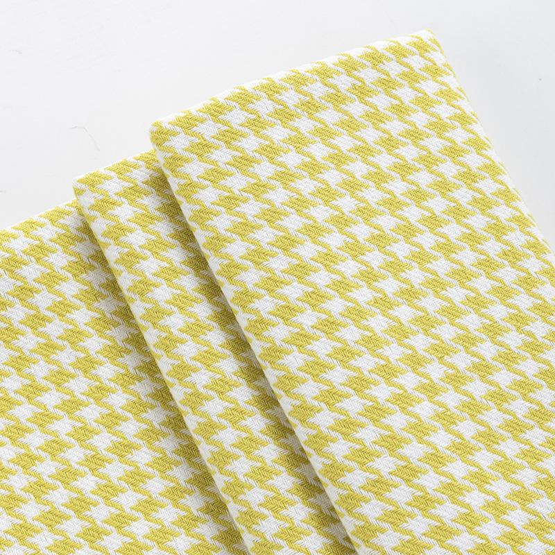 Houndstooth Polyester Linen-like Thick Sofa, Car Seat Cover & Pillowcase Fabric