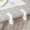 Table Cover Clamps 4 Piece Clip-On Plastic Holders for Dining Tables, Coffee Tables, Outdoor Meals and Home Use