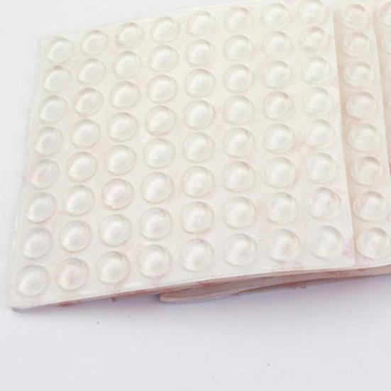 Yousheng Clear Cabinet Bumper Pads Self-Adhesive Silicone Buffer Set Round Cupboard Door Drawer Bumpers for Kitchen Cabinets Cutting Boards Picture
