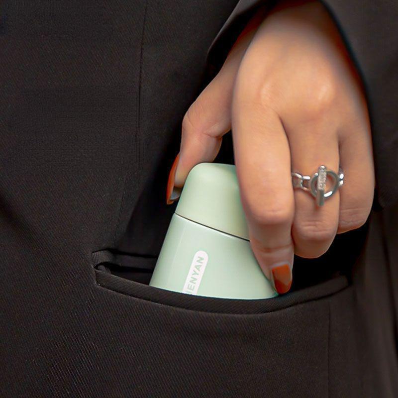 Intelligence Thermos Cup 300ml Vacuum Flasks Portable Stainless Steel Thermos Cup Water Bottle Travel Tea Mug Office Thermos Cup