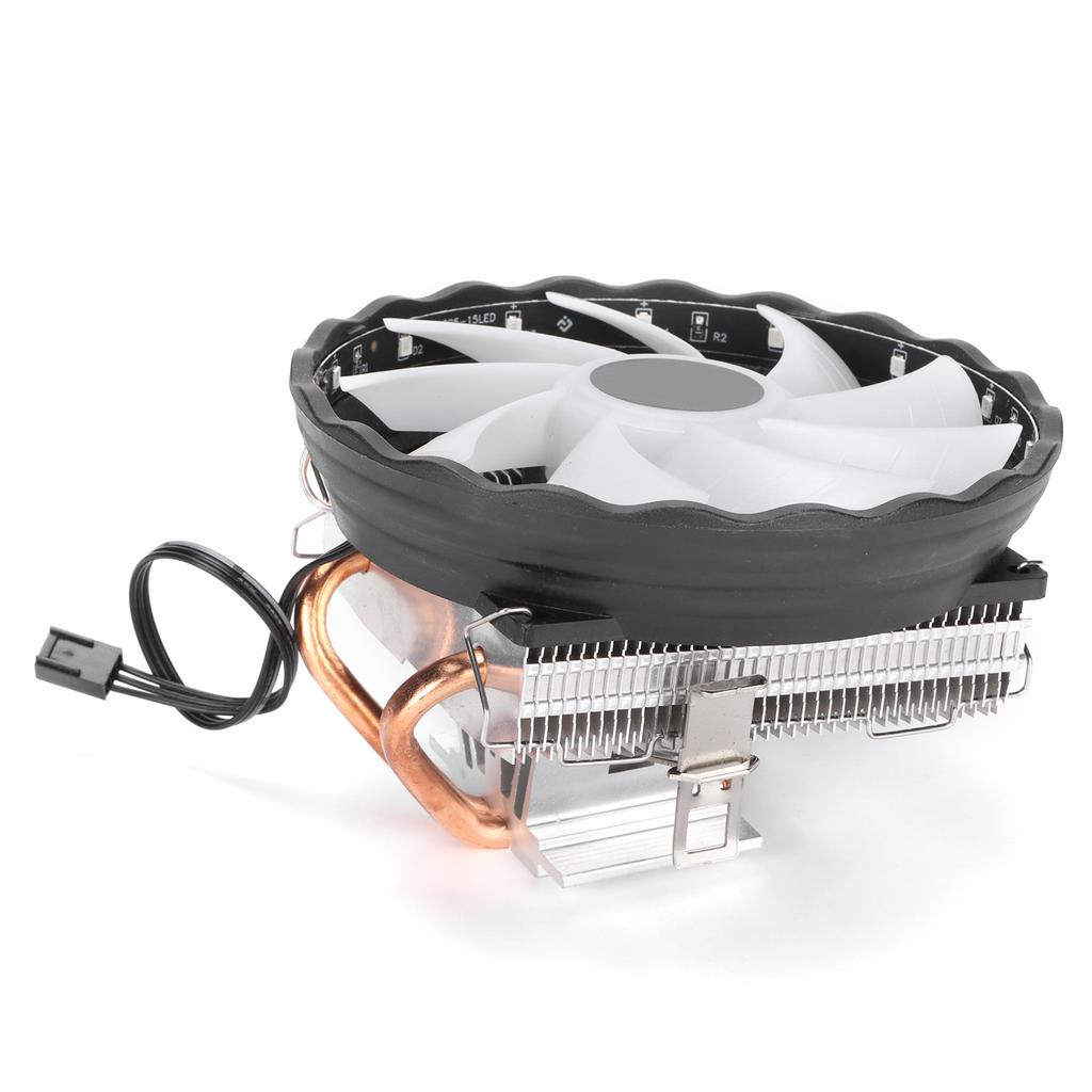 CPU Air Cooler Dual Heatpipes LED Light CPU Radiator Fans for AMD 1150 1151 1155 1156 775
