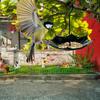 Bird Feeders Small Bird Feeder Umbrella Shaped With Hook Tray Adjustable Height For Poultry Chicken Food Garden Deck Outside