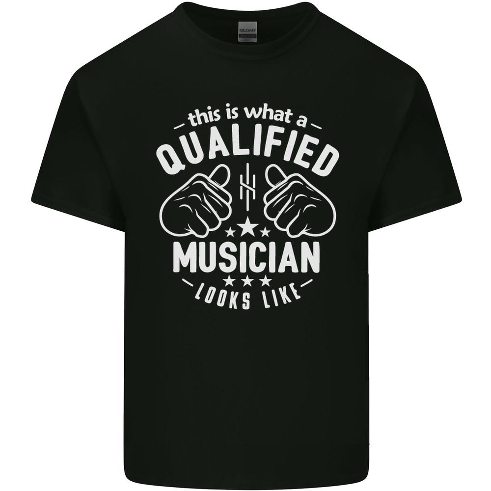 A Qualified Musician Looks Like Mens Light Cotton T-Shirt