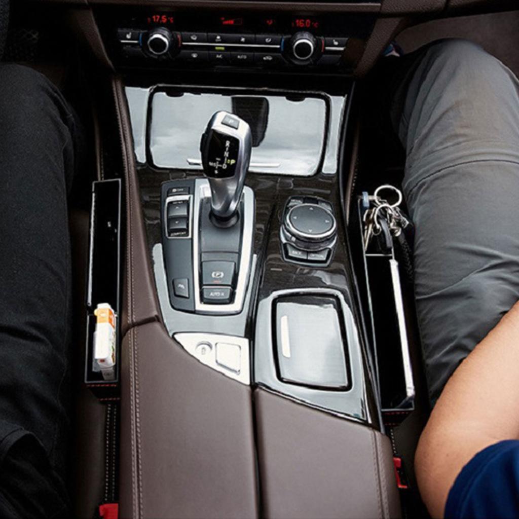 Car Seat Crevice Storage Box Seat Gap Slit Pocket Catcher Organizer Universal Car Seat Organizer Card Phone Key Holder Pocket