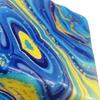 Cube Slow Rising Squeeze Toy, Maltose Texture Stress Relief Fidget, Soft Chewy Sensory Desk Decor with Gradient Tie-Dye, Portable Anxiety Relief Toy
