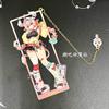 Set Ufficiale Segnalibri Metallici Genshin Impact Skirk Furina Scaramouche Kinich Valessa Supporto Personaggio Arredamento Scrivania Anime Regalo