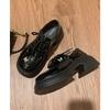Japanese JK Muffin British Style Single Shoes Women's Spring 2025 New Thick-soled Heightening Retro Mary Jane Small Leather Shoes