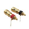 Gold-Plated 40mm Self-Locking Push-Type Speaker Binding Post Socket