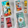 Hippie Fredsbuss och Solrosfodral För Honor 90 Lite 50 70 Magic 5 6 Pro X6 X7 X8 X9 X6a X7a X8a X9a X9b X8b Skydd Coque