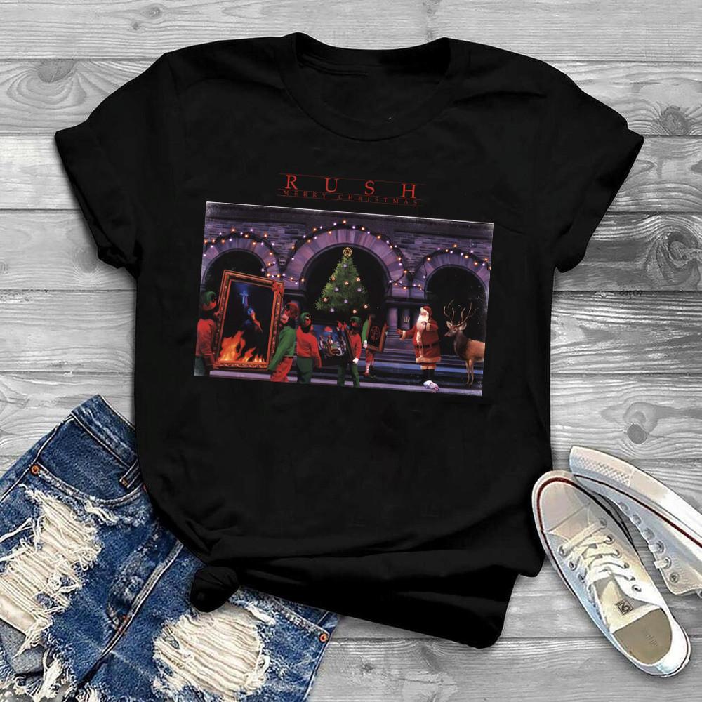 

Happy new yearand Merry Christmas RUSH band S-234XL Gift Family shirt D2019 Unisex T-Shirt S