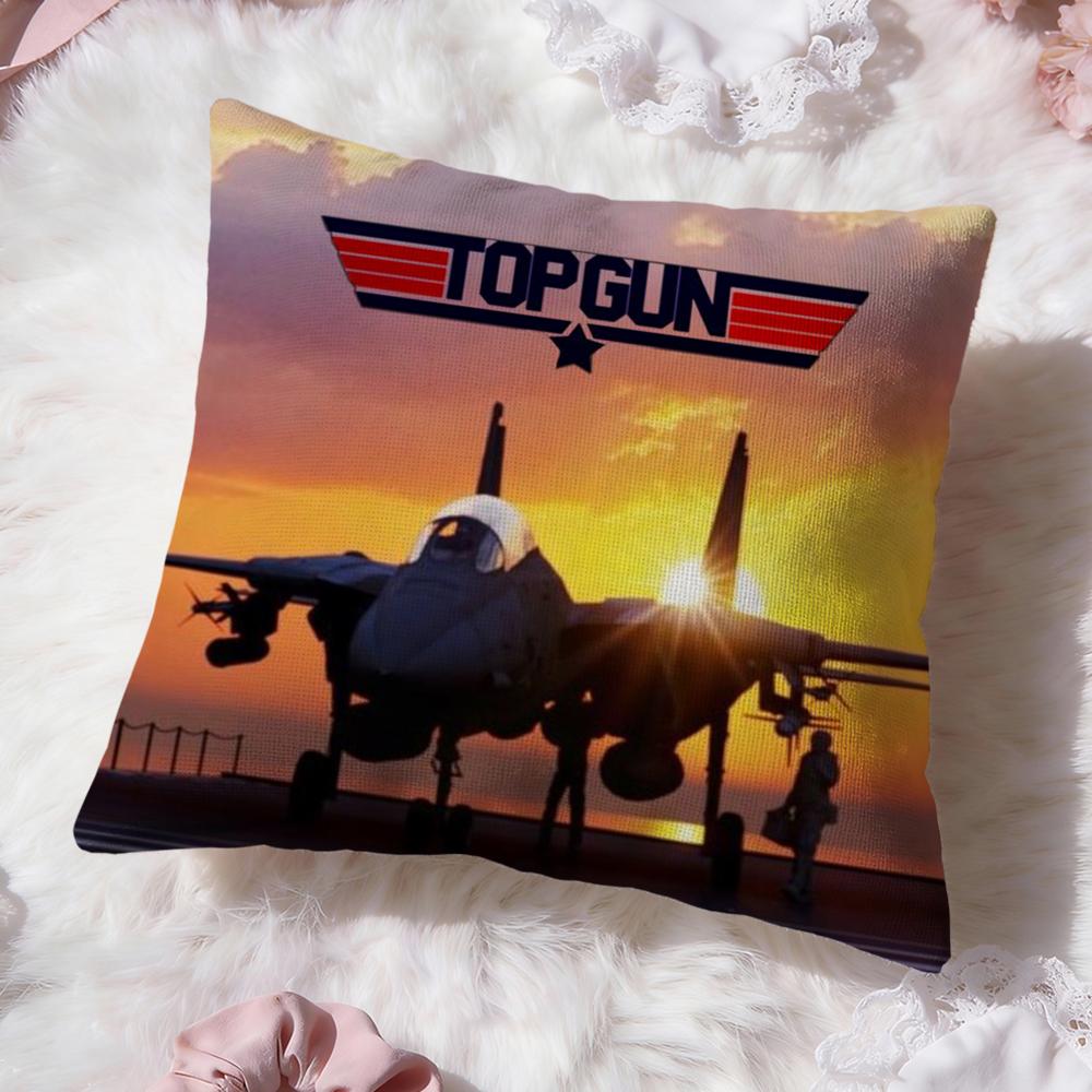 Classic Film T-Top GunS Cushion Cover Premium Comfort Reversible Pillow Cove -Two in One Design for Any Room & Car Interior