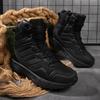 Mode Klettern Outdoor Herren Arbeits-Sicherheitsschuhe Camouflage Schuhe Outdoor Wanderschuhe Allround Stiefeletten für Herren Lässig Wasserdicht Hi