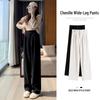 Women's Chenille High-Waisted Wide-Leg Corduroy Pants - Fleece-Lined for Spring, Autumn, and Winter 2025.