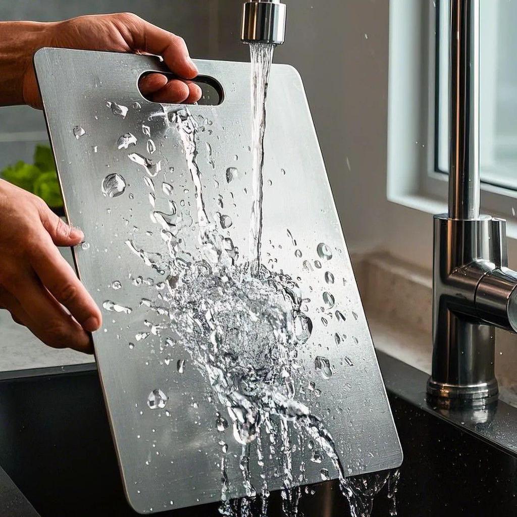 Thickened Stainless Steel Anti-Mold Chopping and Cutting Board for Kitchen Use