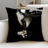 Rock WWhitesnakeS Cushion Cover Breathable and Skinfriendly Linen Pillowcase Square Removable and Washable Cushion