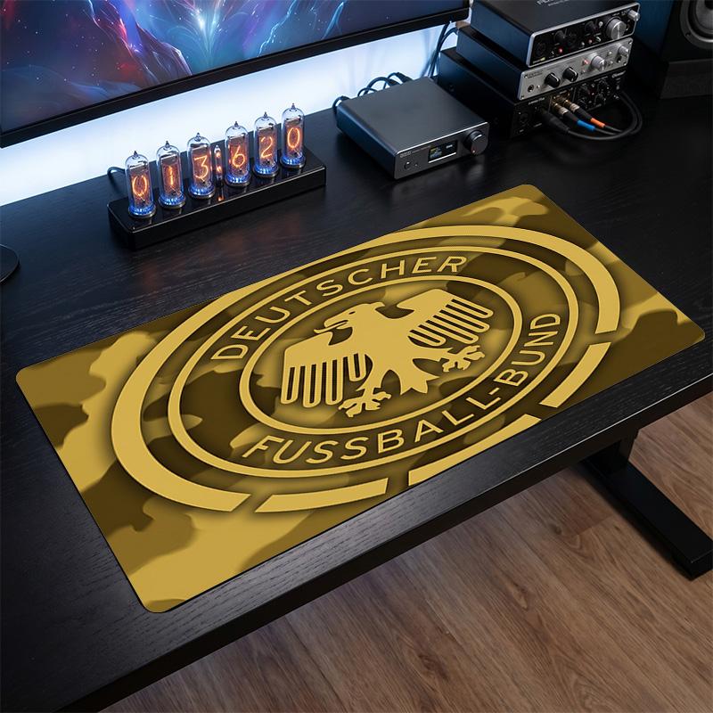 Germany Football Crest Mouse Pad, Extended Non Slip Rubber Desk Mat for Gaming Office Laptop Fan Gift