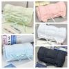 INS Bow Drawstring Pen Bag Large Capacity Stationery Storage Bag Solid Color Pencil Case  Gift