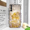 Luxury Crystal Golden Horse Pattern Phone Case for Samsung Galaxy S25 S24+ S23 Ultra S22 Plus S21 FE M53 Shockproof Soft Covers