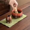 4PCS Ceramic Bamboo Japanese Matcha Tea Set Matcha Whisk Holder Reusable Matcha Whisk Set Matcha Bowl Matcha Making Kit