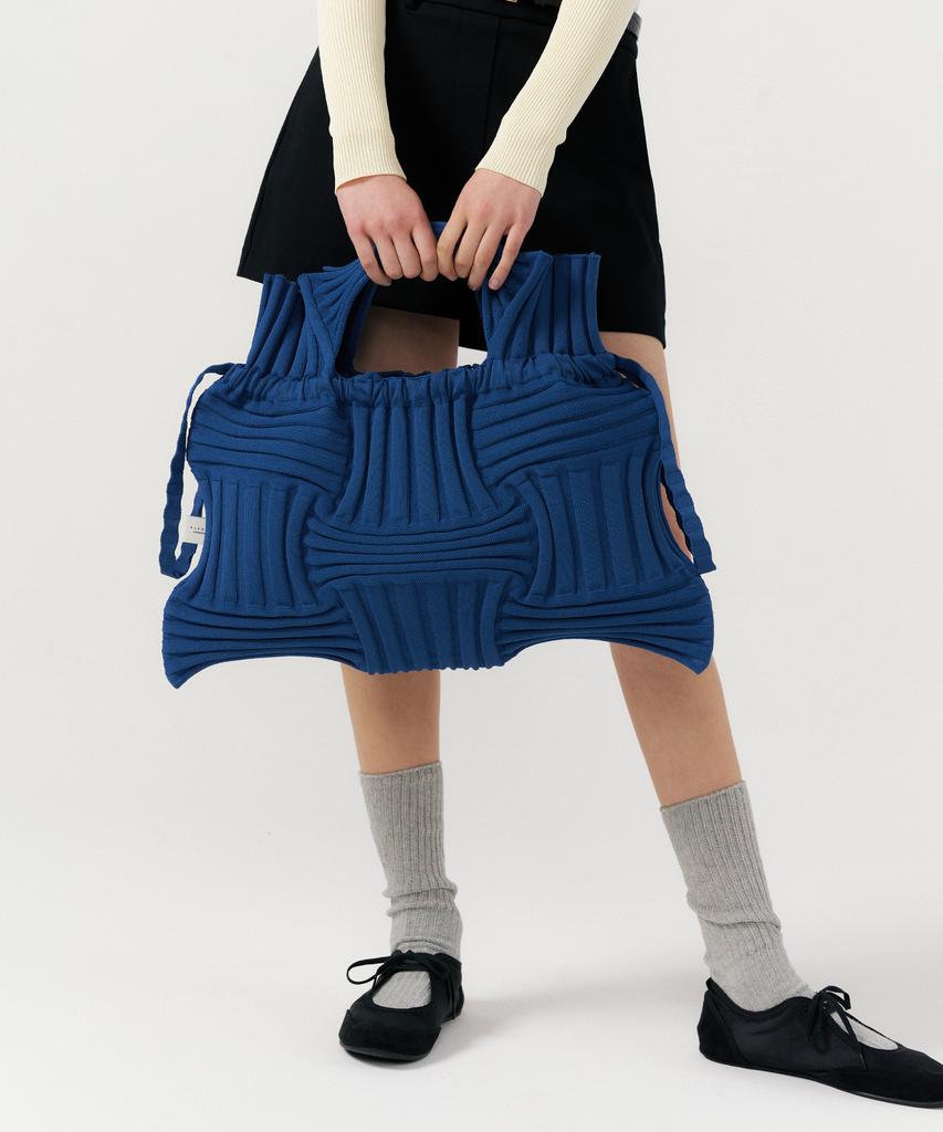 Pleatsmama Big Bow Bag Blue