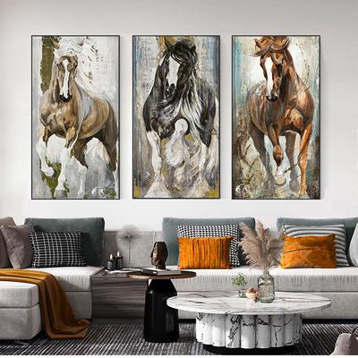 Painting for Living Room No Frame  Modern Horse Canvas Painting Animals Wall Art Pop Painting Big Size Canvas