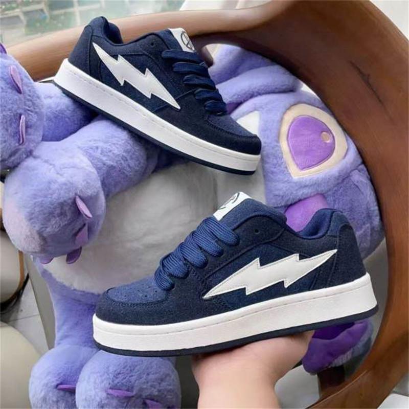 HO2026 Spring and Autumn New Lightning Bread Shoes Women's Couple Casual Board Shoes Versatile Sports Shoes Trendy Shoes