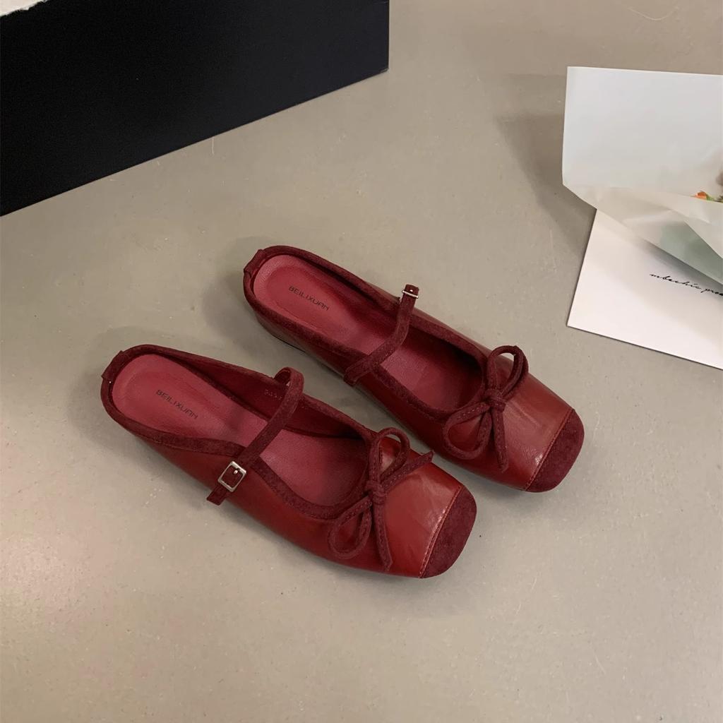 Inner height-increasing silver bag head half slippers women's outer wear 2025 new summer fairy evening platform Mary Jane single shoes