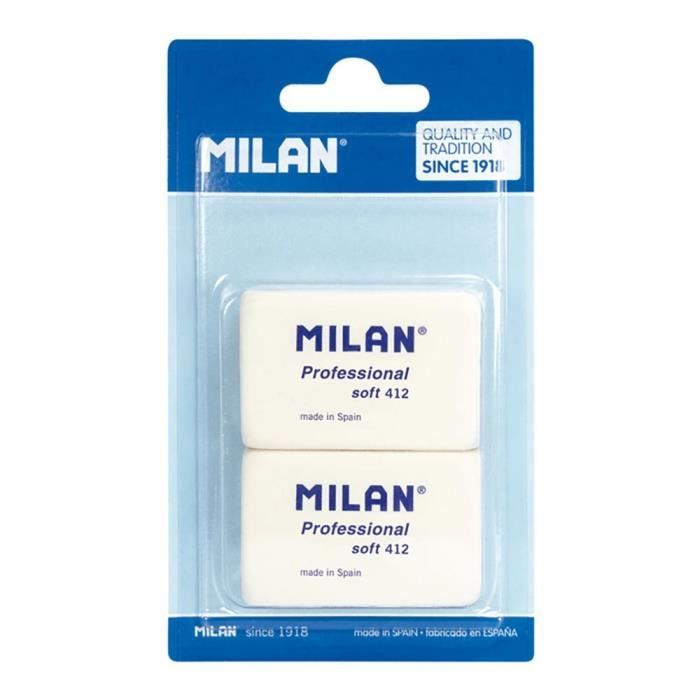 Gomme - MILAN - Professional Soft 412 - Multicolore - 5,2 x 3,5 x 1,3 cm - Mixte