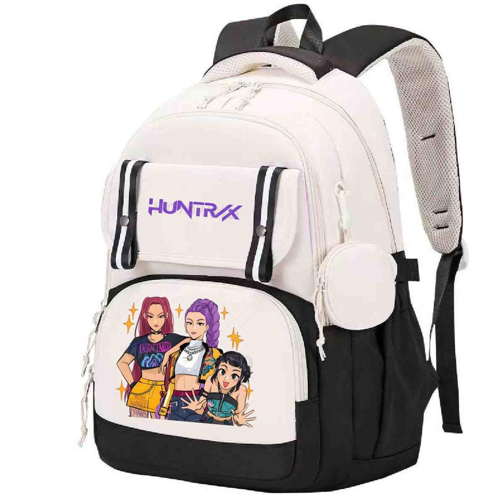 Cartoon Kpop Demon Hunter Backpack Children Teens School Bag Anime Girl Large Capacity School Bag