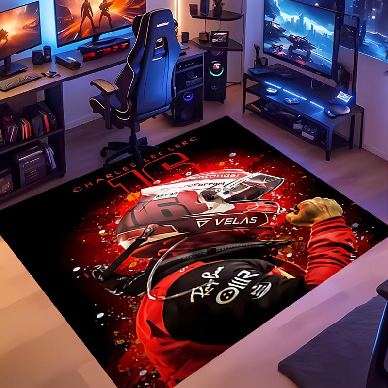 racing 44 l-lewis h-hamilton -Themed Entrance Mat,Non-Slip Mat Area Rug,Room Decor,Outdoor Decor,Kitchen Rug,Doormat - Machine Washable,Easy to Clean