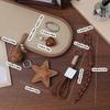 Unique Five Point Star Heart Bag Charm Portable Versatile Purse Accessory for Daily Use