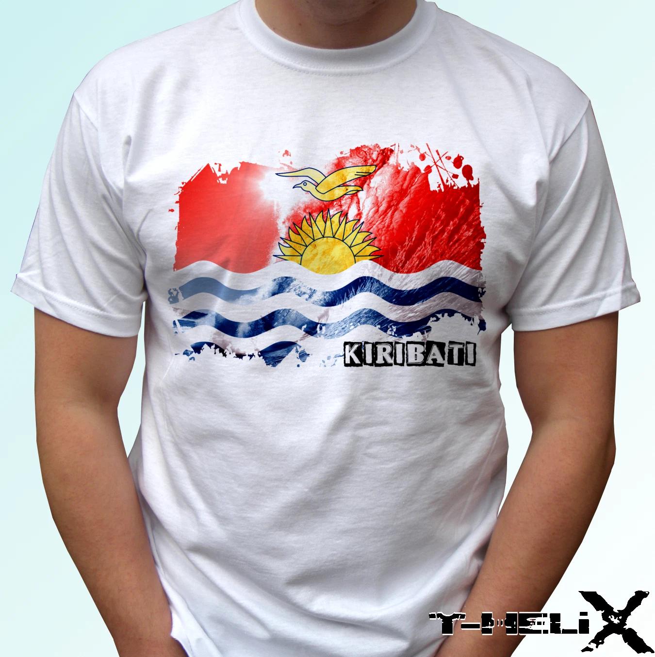 

Kiribati flag - white kids boys T-Shirt top design - s s kids & baby sizes 140
