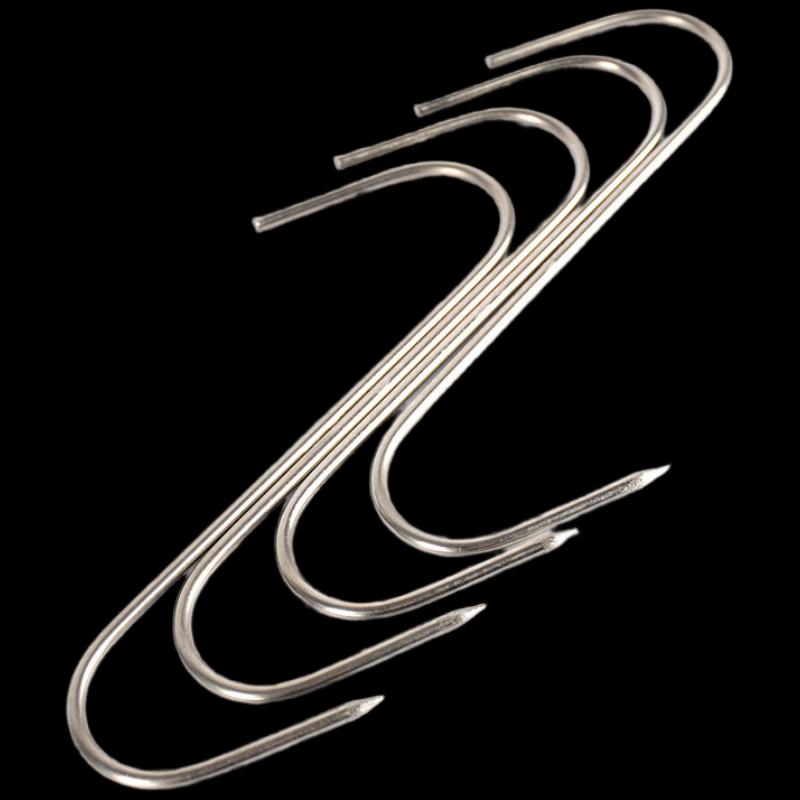 Stainless Steel S-Hooks for Meat Curing