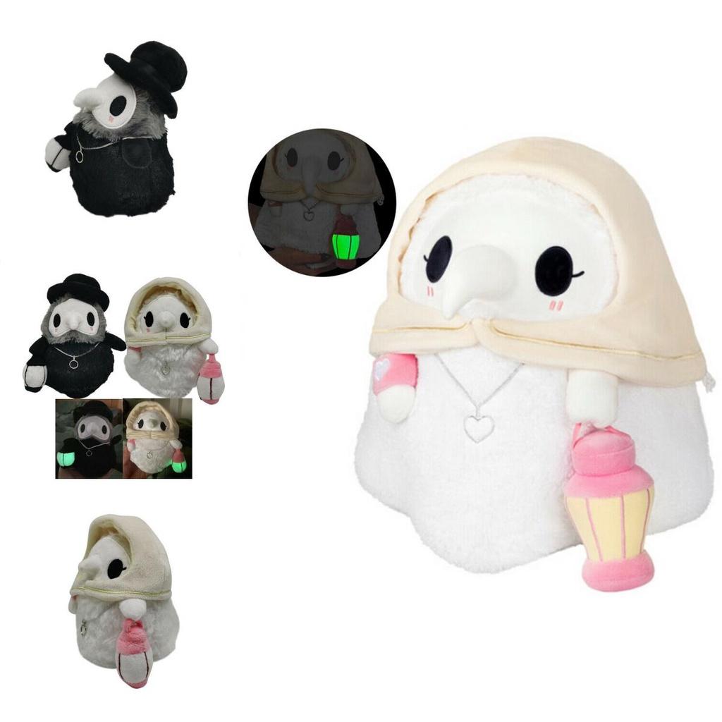 Adorable Luminous Plague Doctor Plush Toy Perfect Birthday Present For Kids