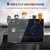 6 Stück Niedliche Mini Katze Auto Rückspiegel Anhänger, Armaturenbrett Auto Innenraum Niedliche Katze Kawaii Heim Büro Dekorationen Geschenke für Frauen Männer