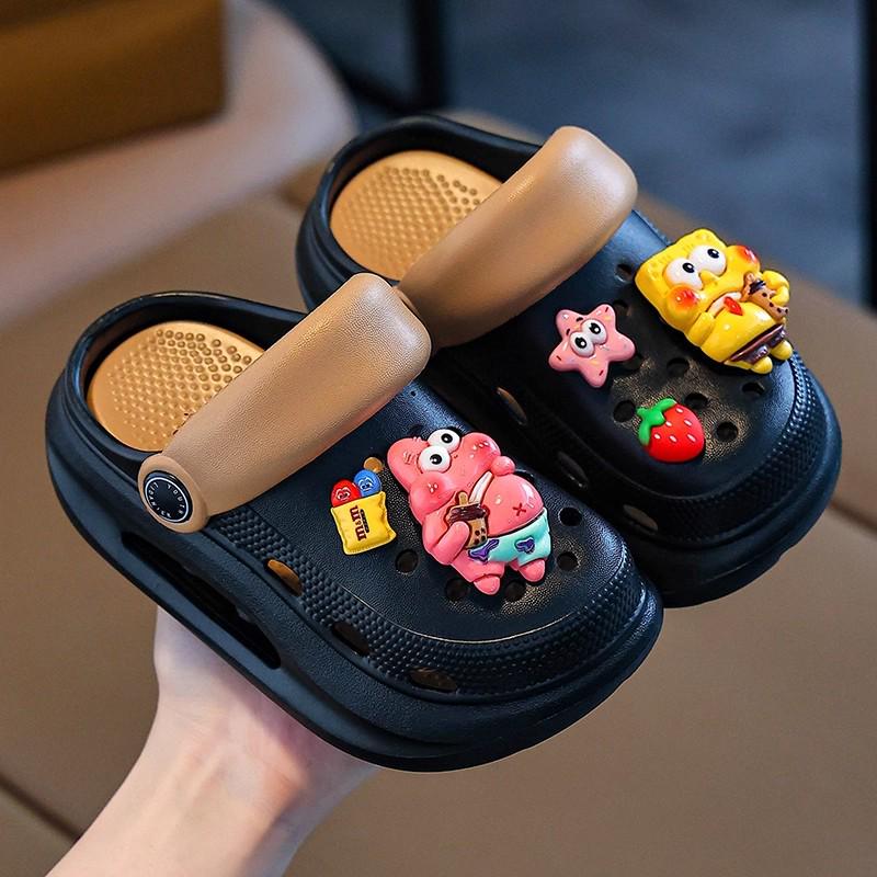 Accessoires de chaussures Crocs mignons: Boucle de fleur d'ours de jardin de dessin animé