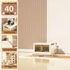 40-60cm Wide Transparent Foldable Double Door Floor Storage Cabinet with Multiple Layers